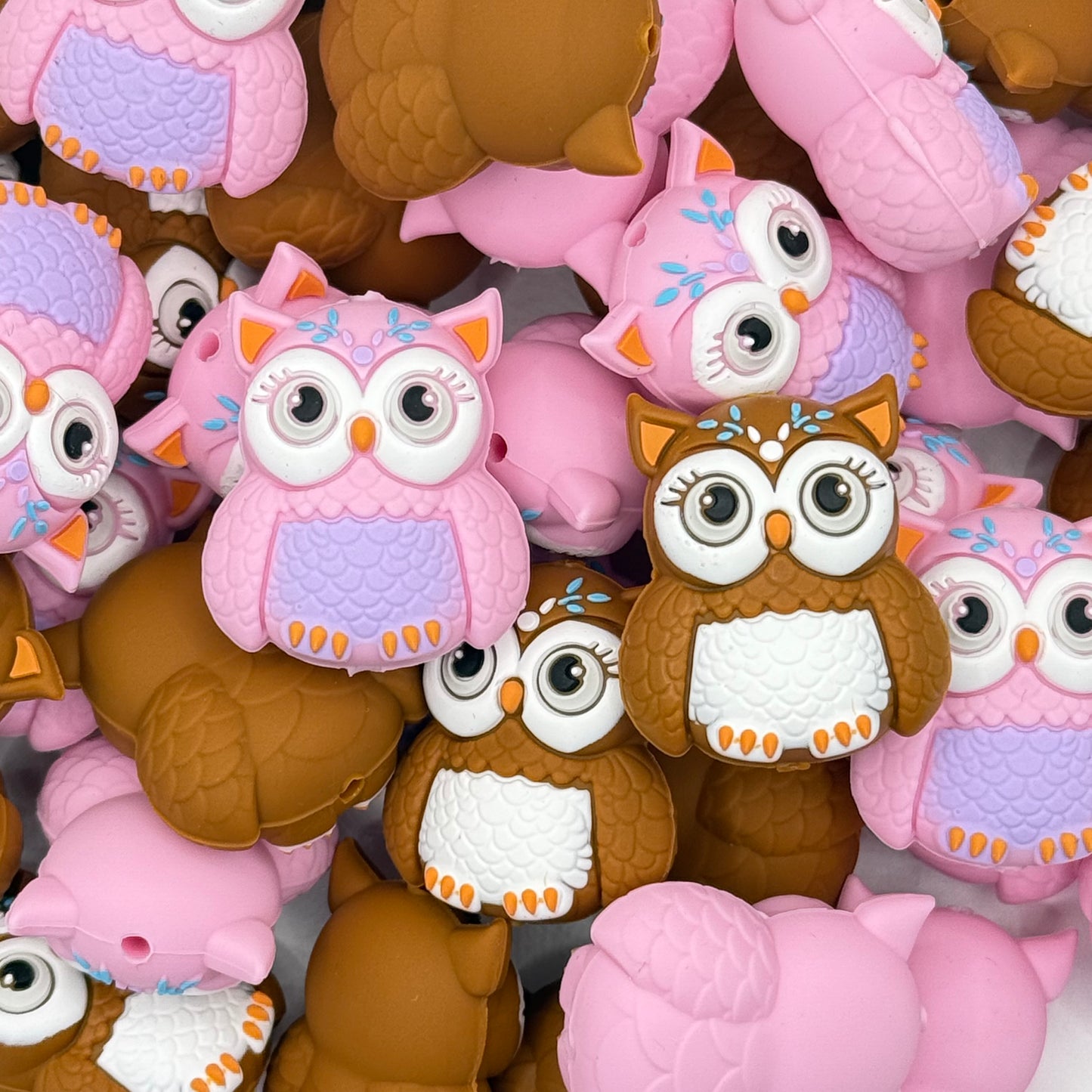 Whooo’s The Cutest? 3D Silicone Focal Beads