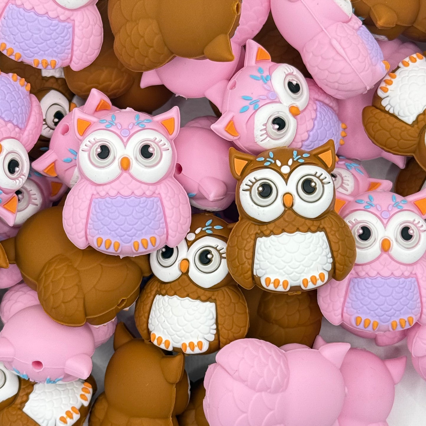 Whooo’s The Cutest? 3D Silicone Focal Beads