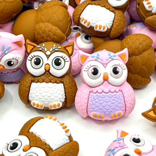 Whooo’s The Cutest? 3D Silicone Focal Beads