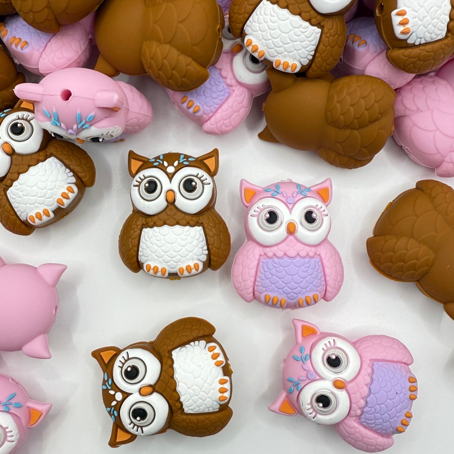 Whooo’s The Cutest? 3D Silicone Focal Beads