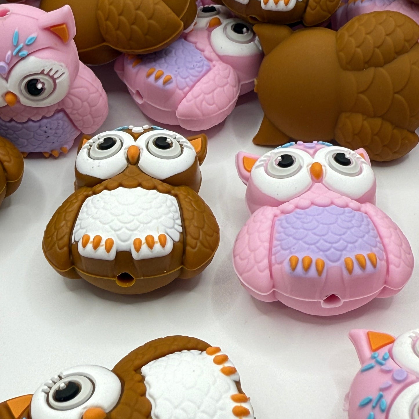 Whooo’s The Cutest? 3D Silicone Focal Beads