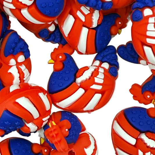 Born to Free-Range 3D Silicone Focal Beads