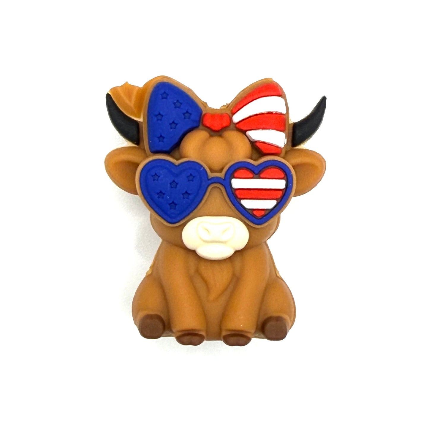 Stars, Stripes, and Sass 3D Silicone Focal Beads
