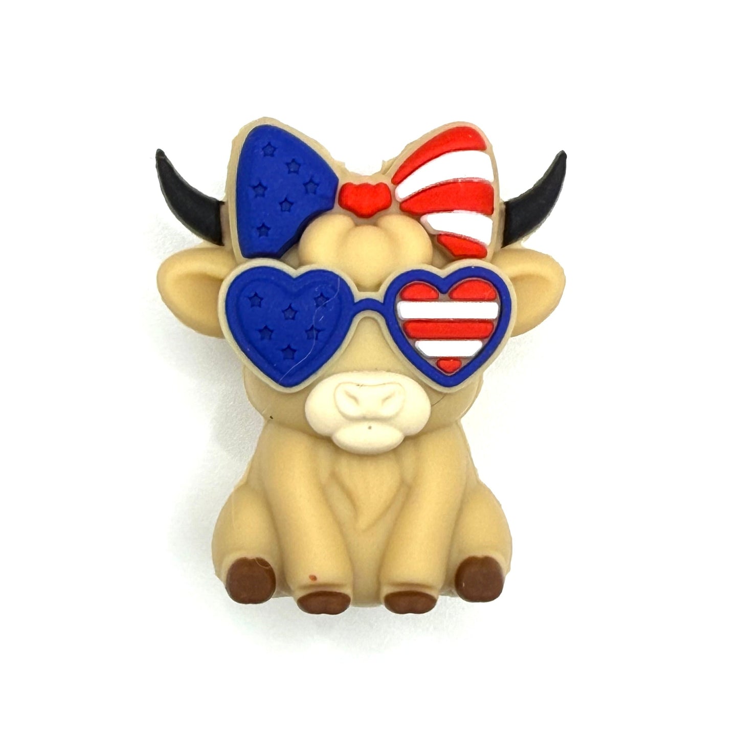 Stars, Stripes, and Sass 3D Silicone Focal Beads