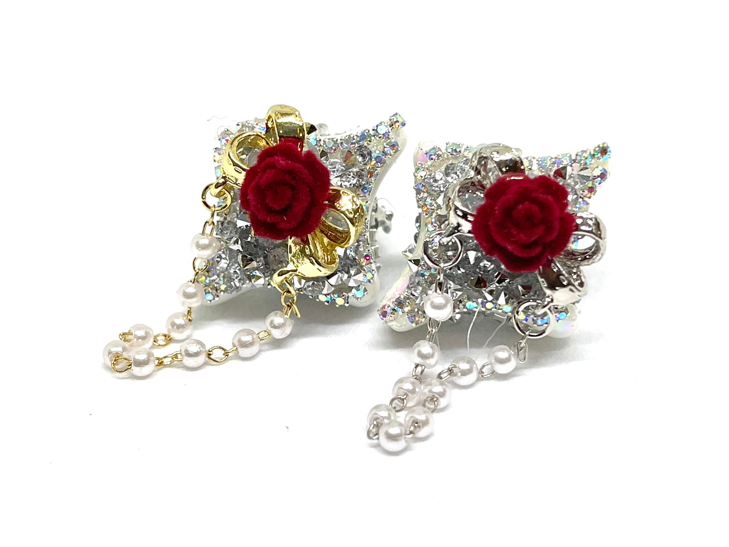 Peace Rose Rhinestone Luxury Beads | Fancy beads | Rhinestone Bead | High Quality Beads
