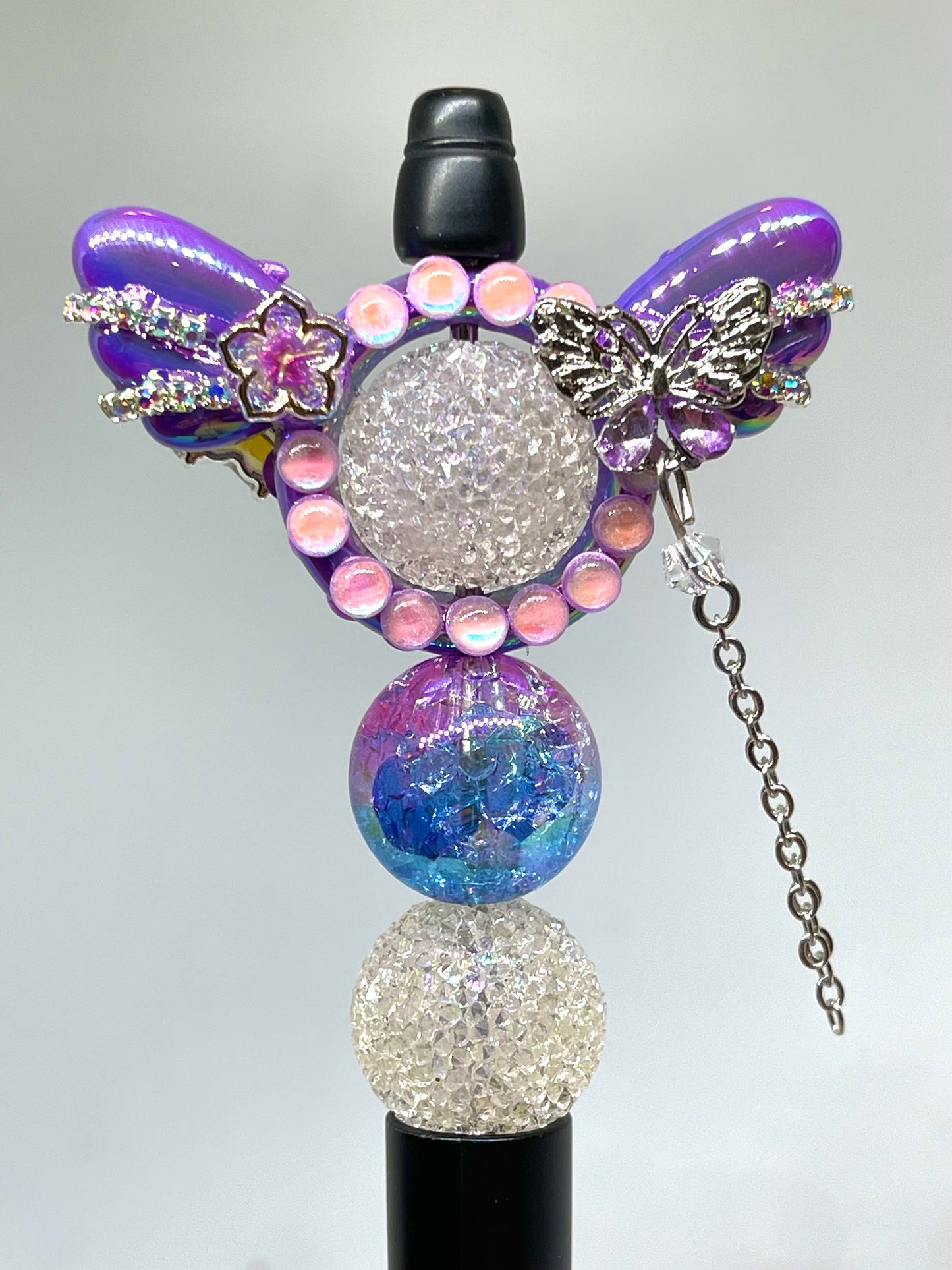 Fancy Butterfly Girl Acrylic Beads