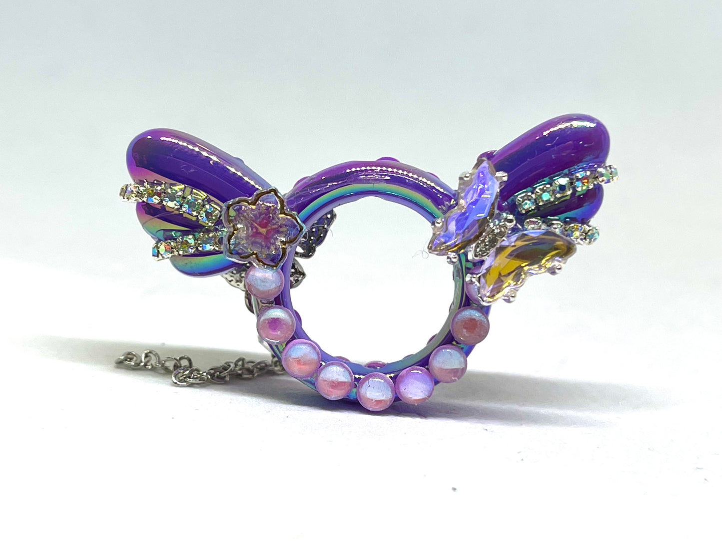 Fancy Butterfly Girl Acrylic Beads