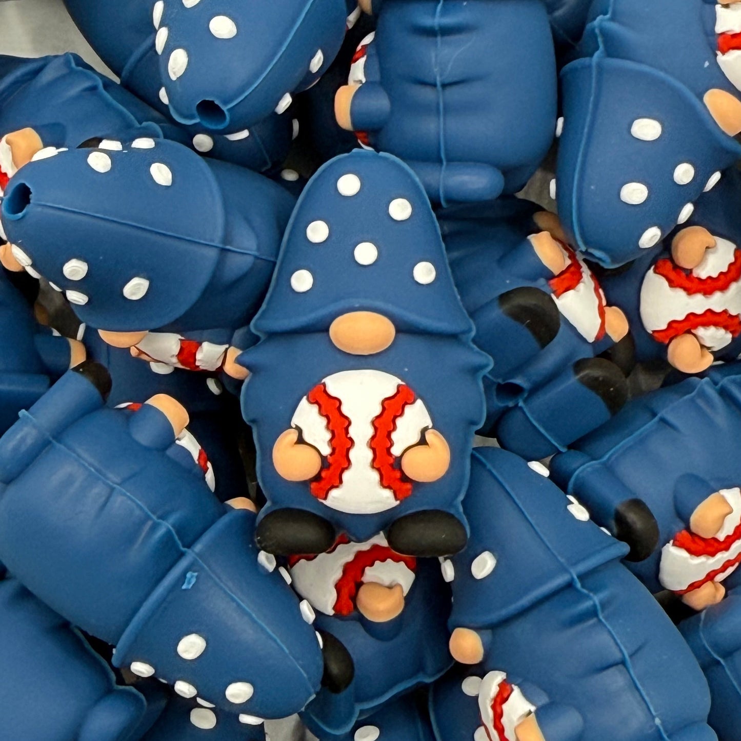 Springtime, Gnome Time 3D Silicone Focal Beads