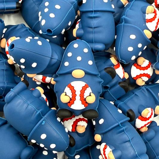 Springtime, Gnome Time 3D Silicone Focal Beads