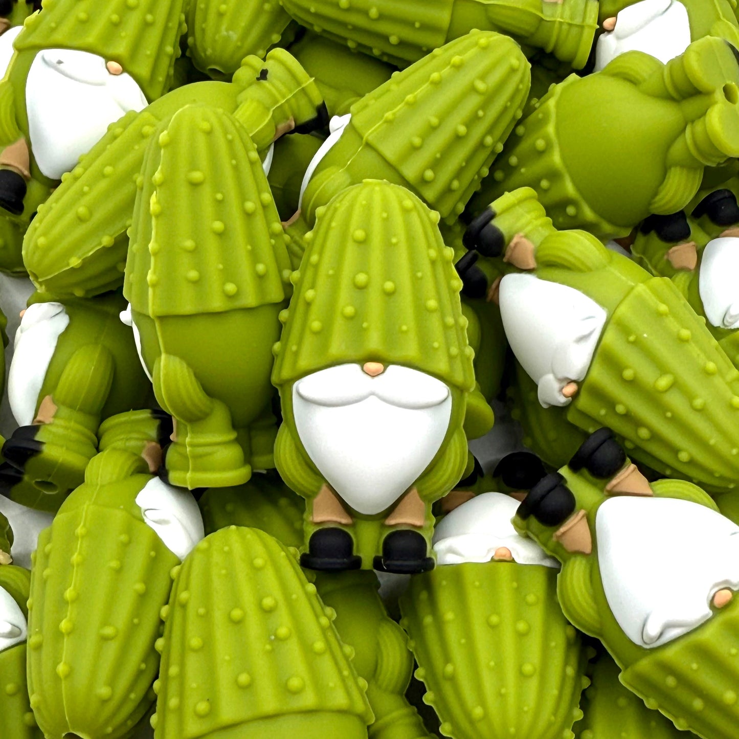 Tiny Gnome, Huge Dill 3D Silicone Focal Beads