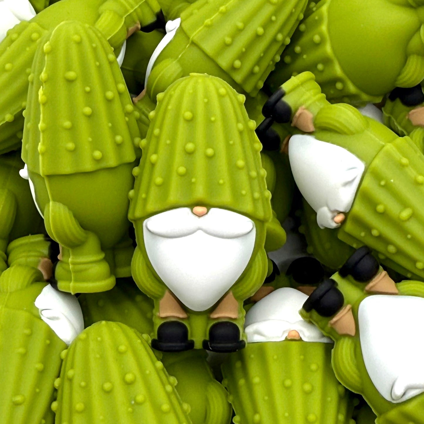 Tiny Gnome, Huge Dill 3D Silicone Focal Beads