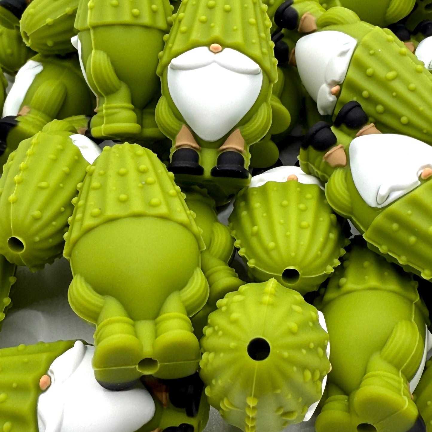 Tiny Gnome, Huge Dill 3D Silicone Focal Beads