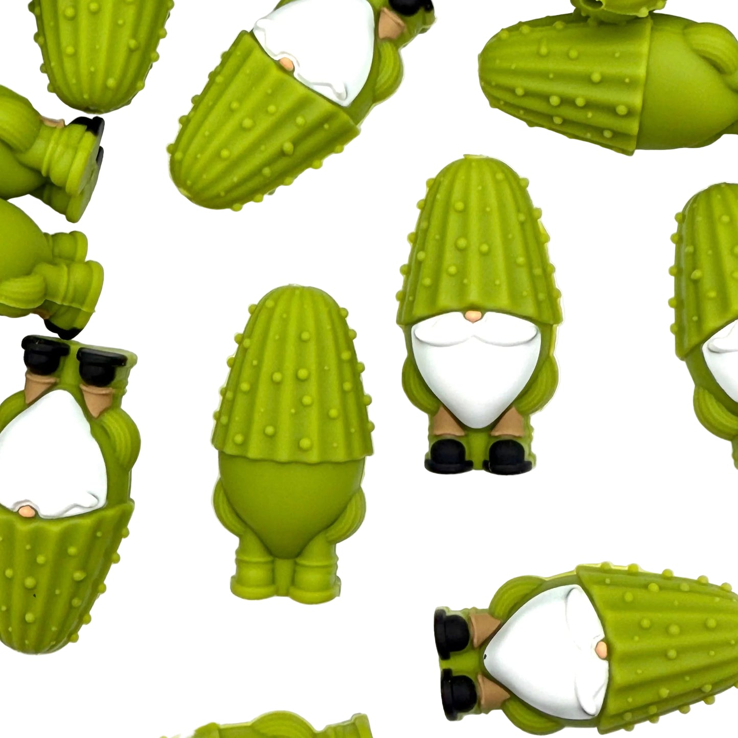 Tiny Gnome, Huge Dill 3D Silicone Focal Beads