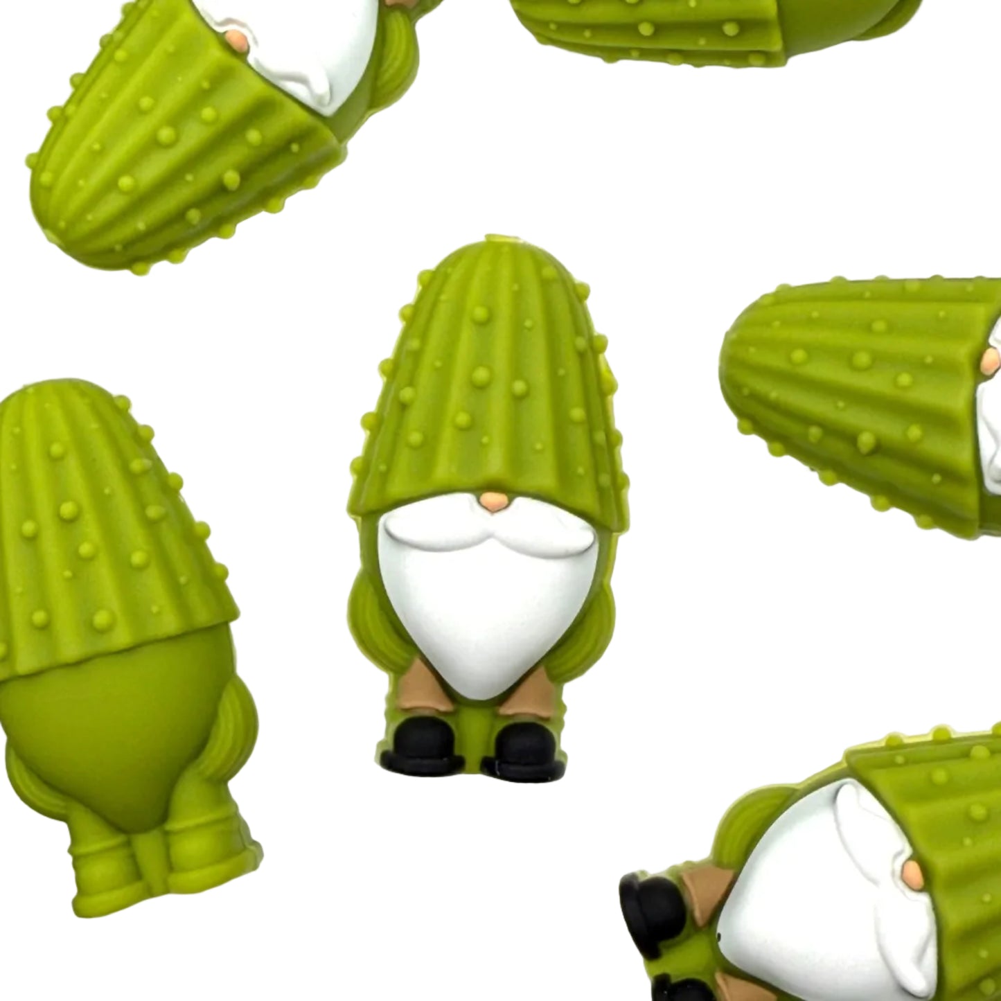 Tiny Gnome, Huge Dill 3D Silicone Focal Beads