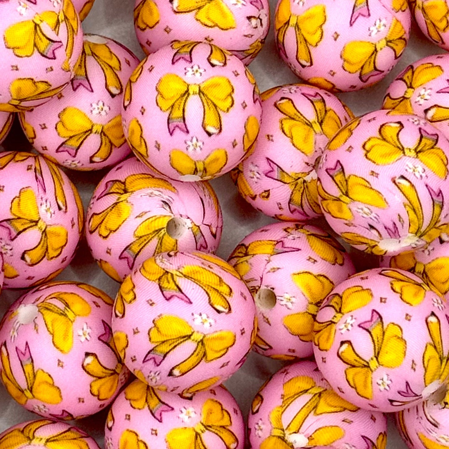 Ready to Scribble Printed Silicone Beads