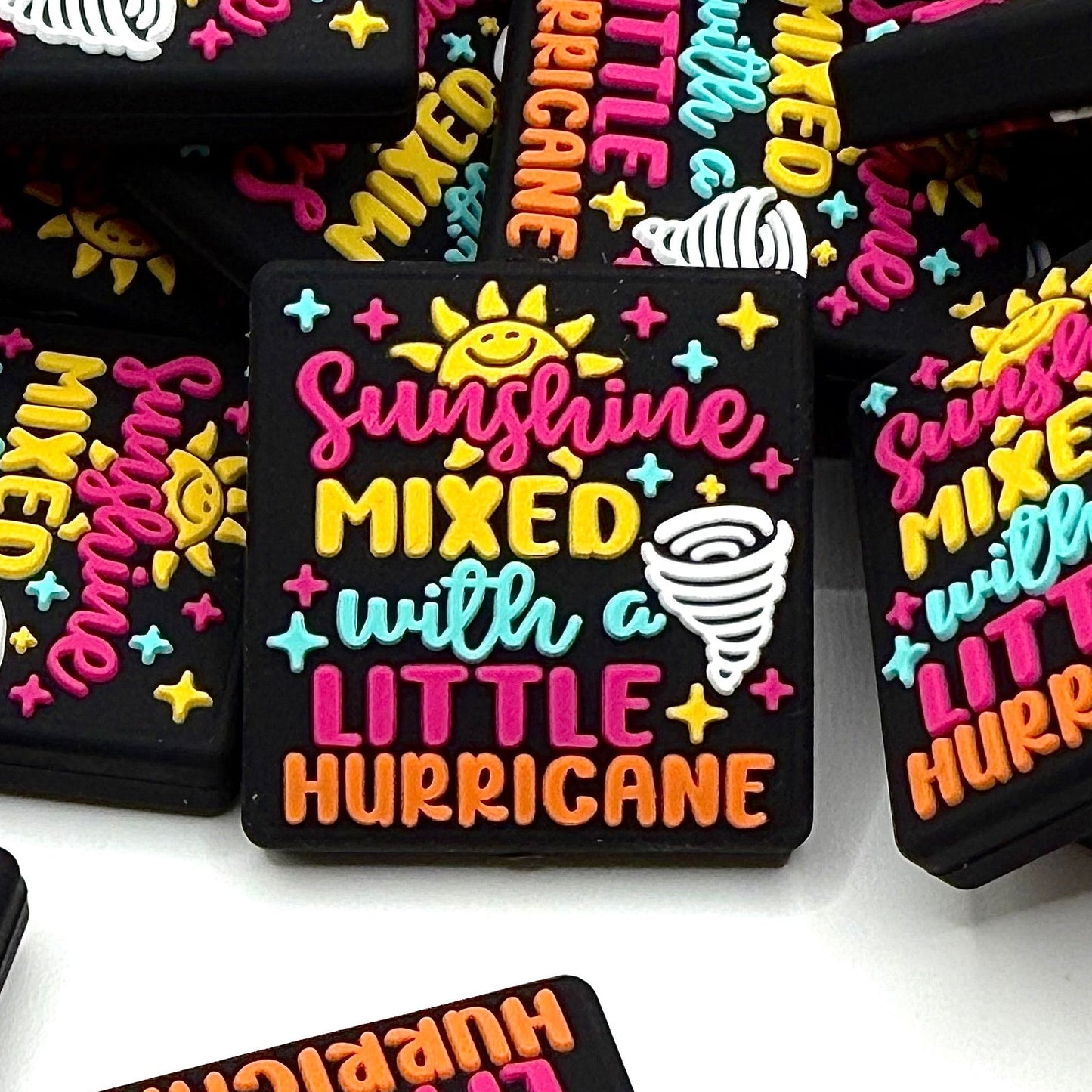 Sunshine Mixed with a Little Hurricane Silicone Focal Beads