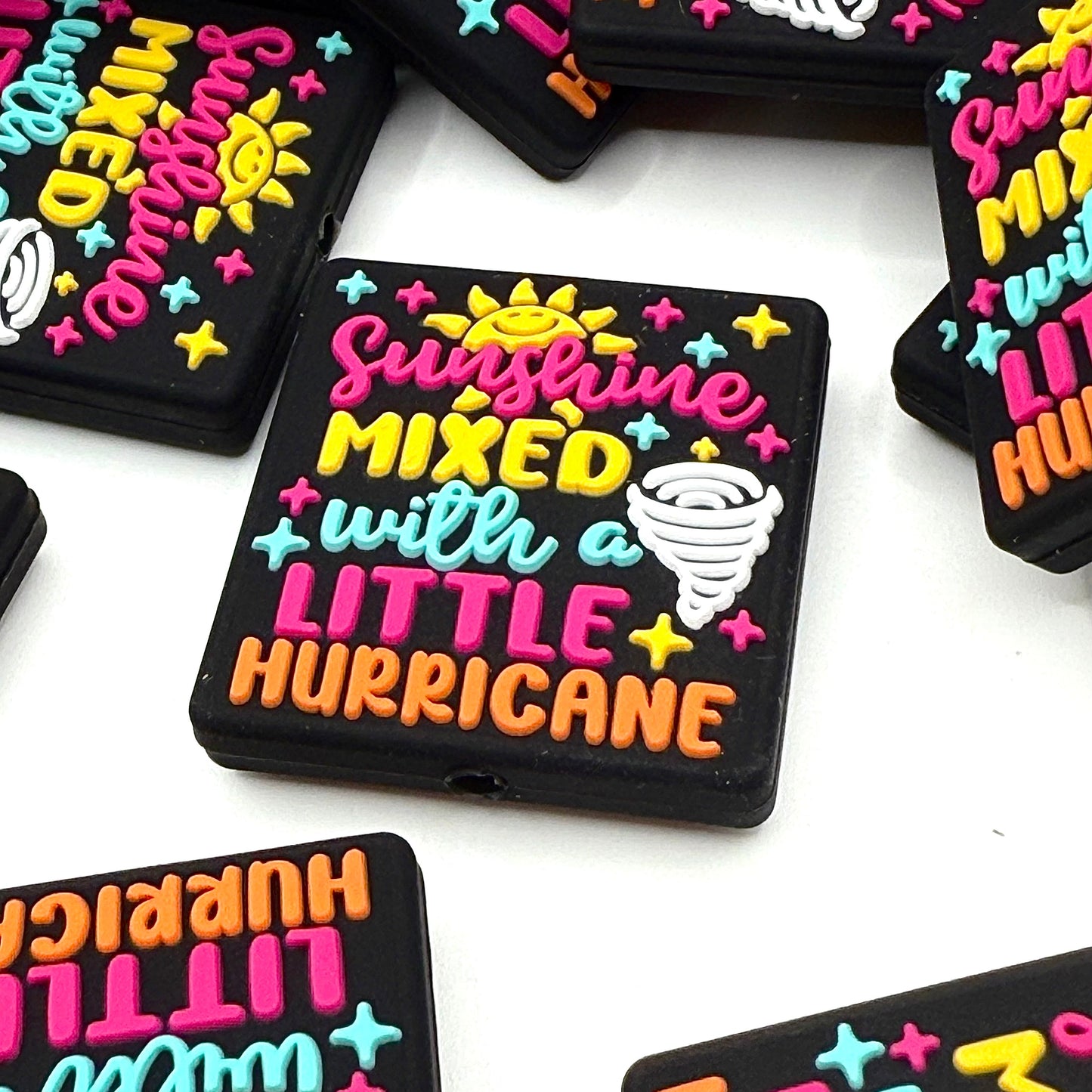 Sunshine Mixed with a Little Hurricane Silicone Focal Beads