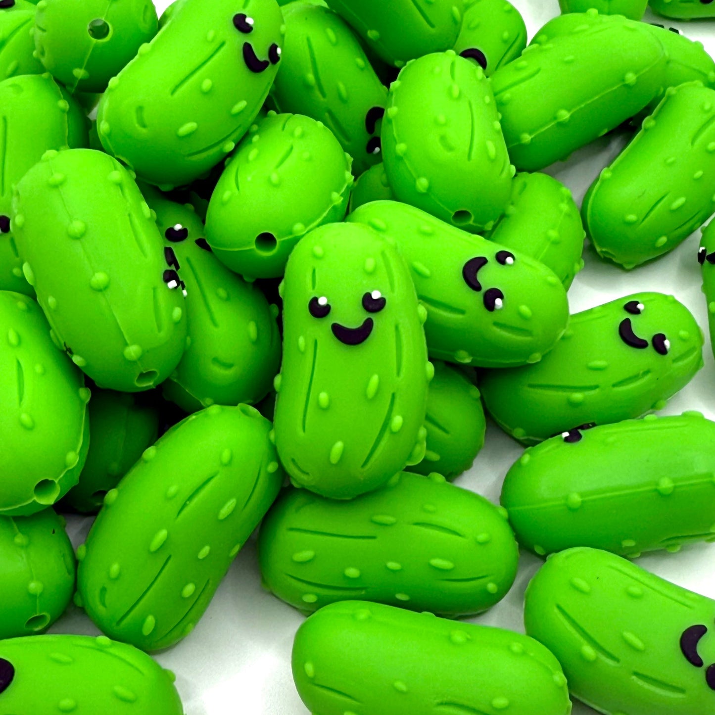 Dill with a Smile 3D Silicone Focal Beads