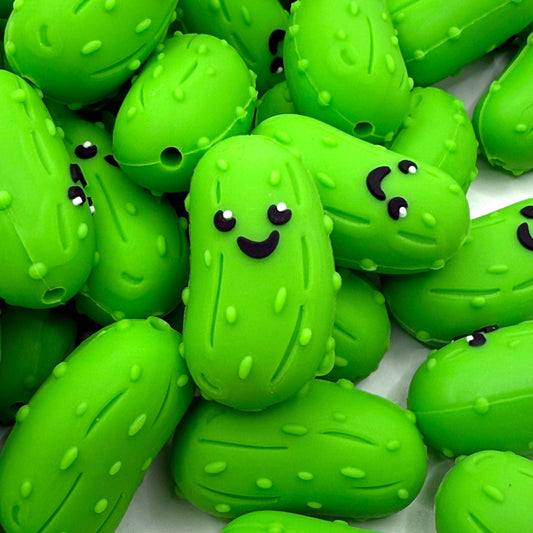 Dill with a Smile 3D Silicone Focal Beads