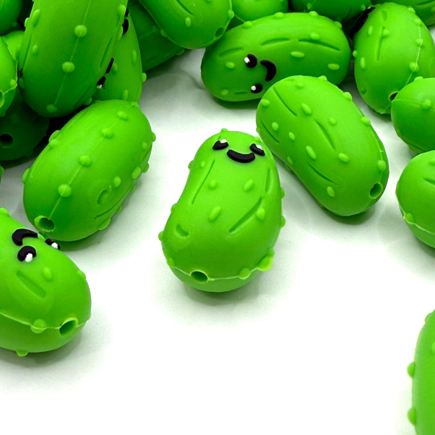 Dill with a Smile 3D Silicone Focal Beads