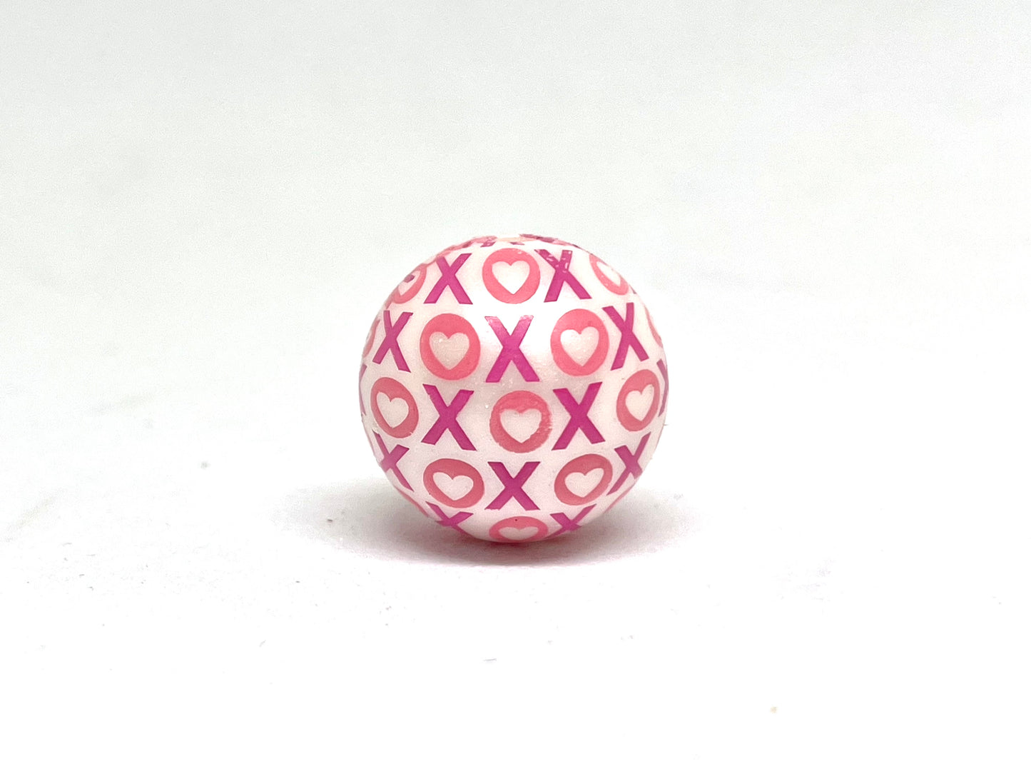 XOXO Print Acrylic Beads