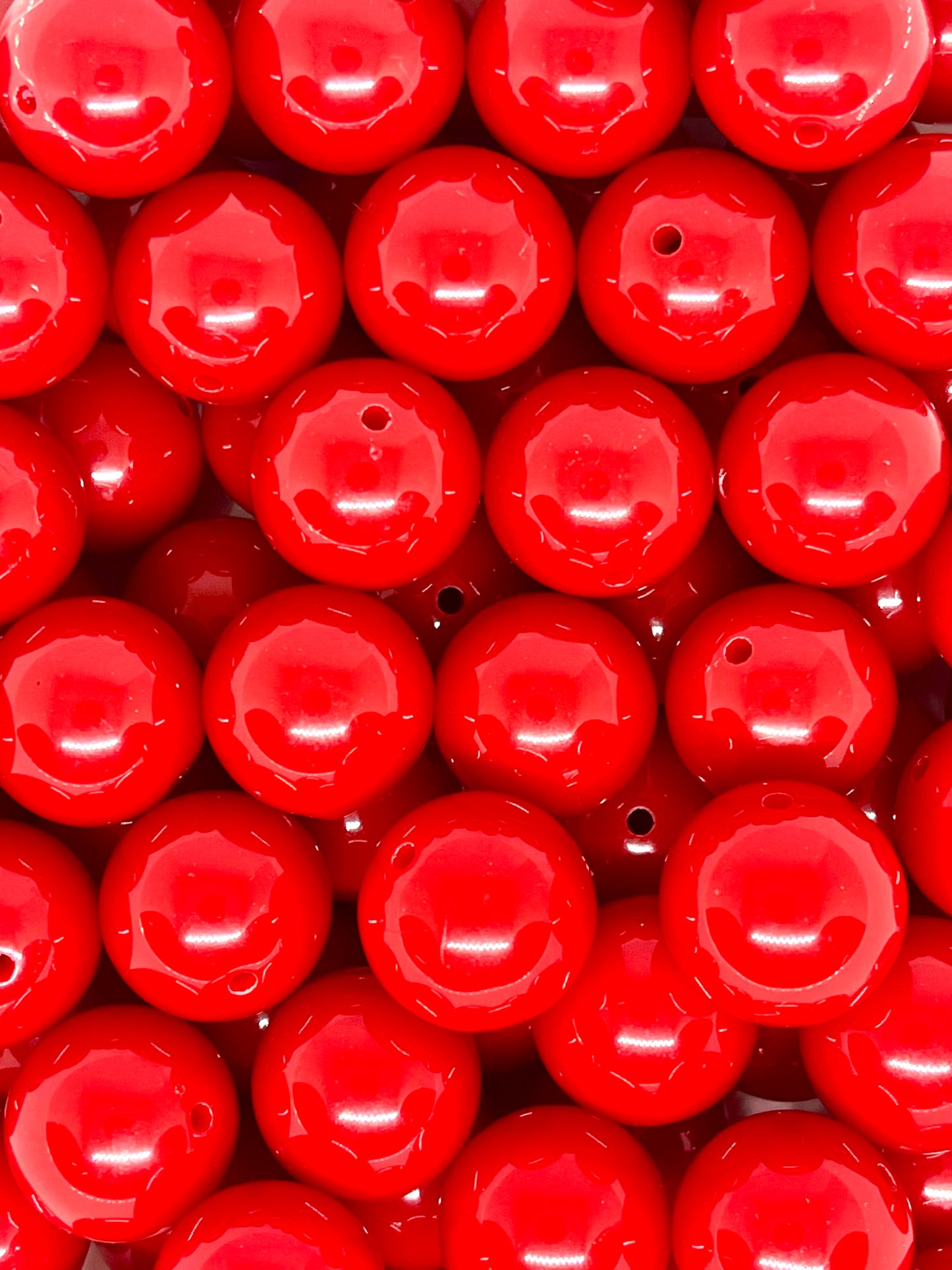 Red Acrylic Beads