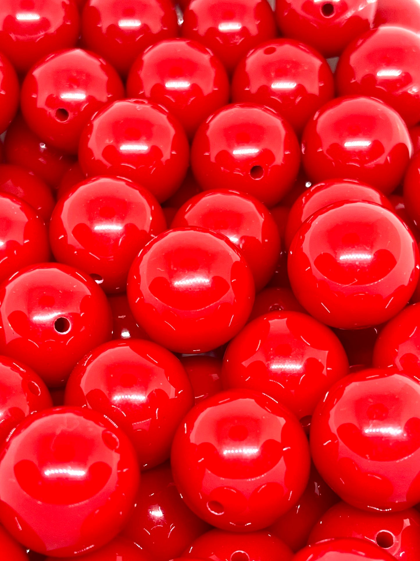 Red Acrylic Beads