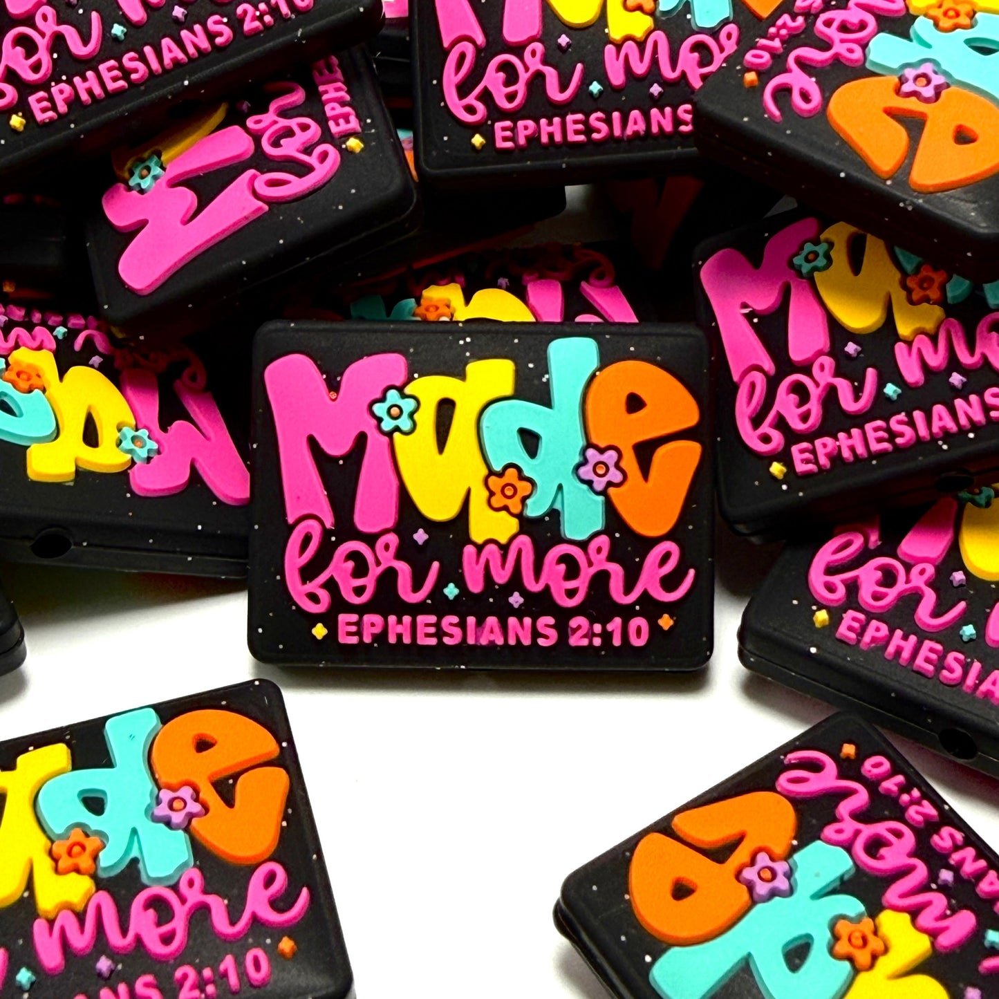 Made For More Ephesians 2:10 Silicone Focal Beads