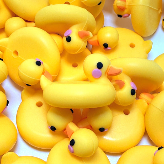 Quack Me Up 3D Duck Silicone Focal Beads