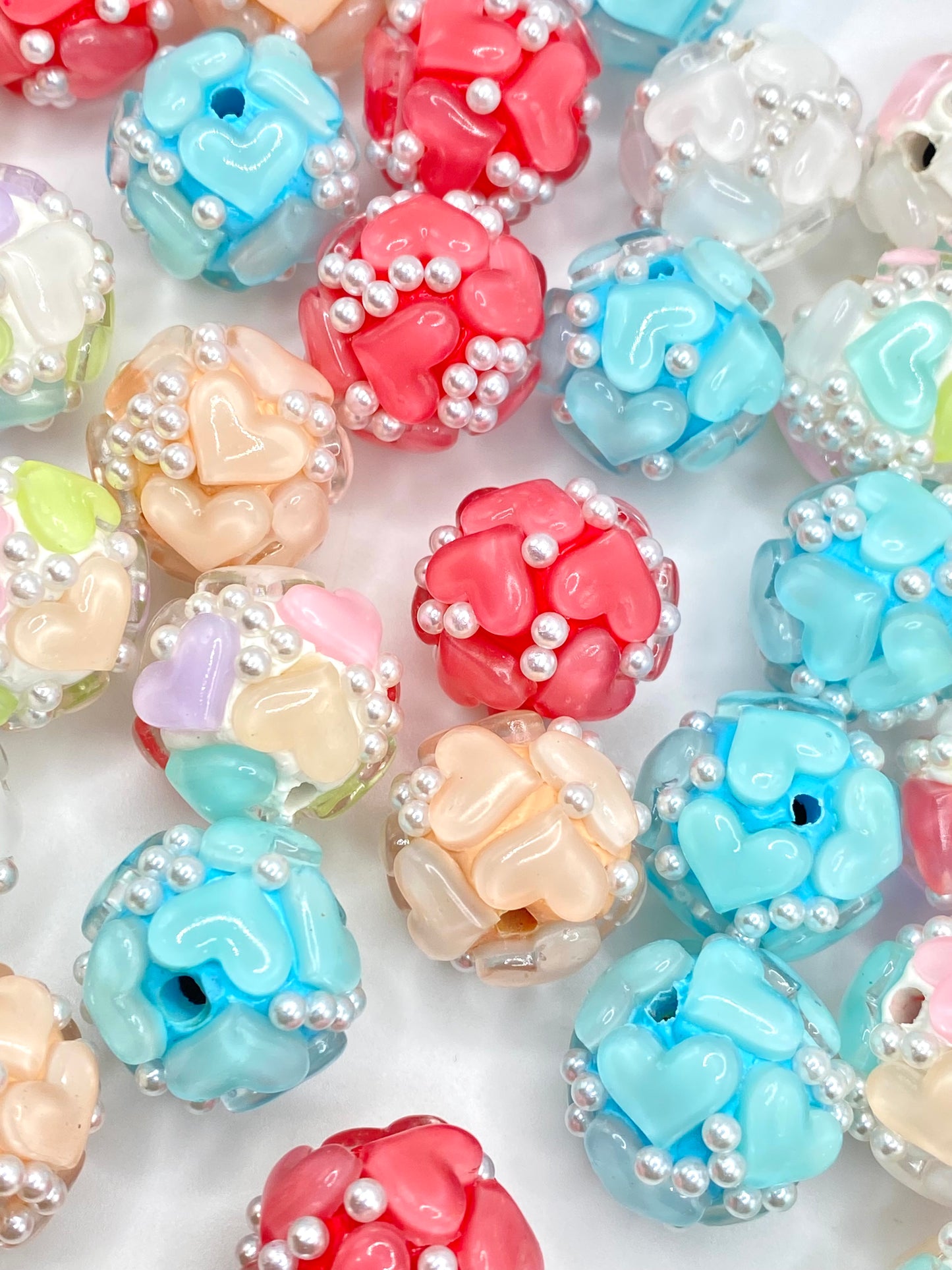 Be Mine Fancy Heart Beads