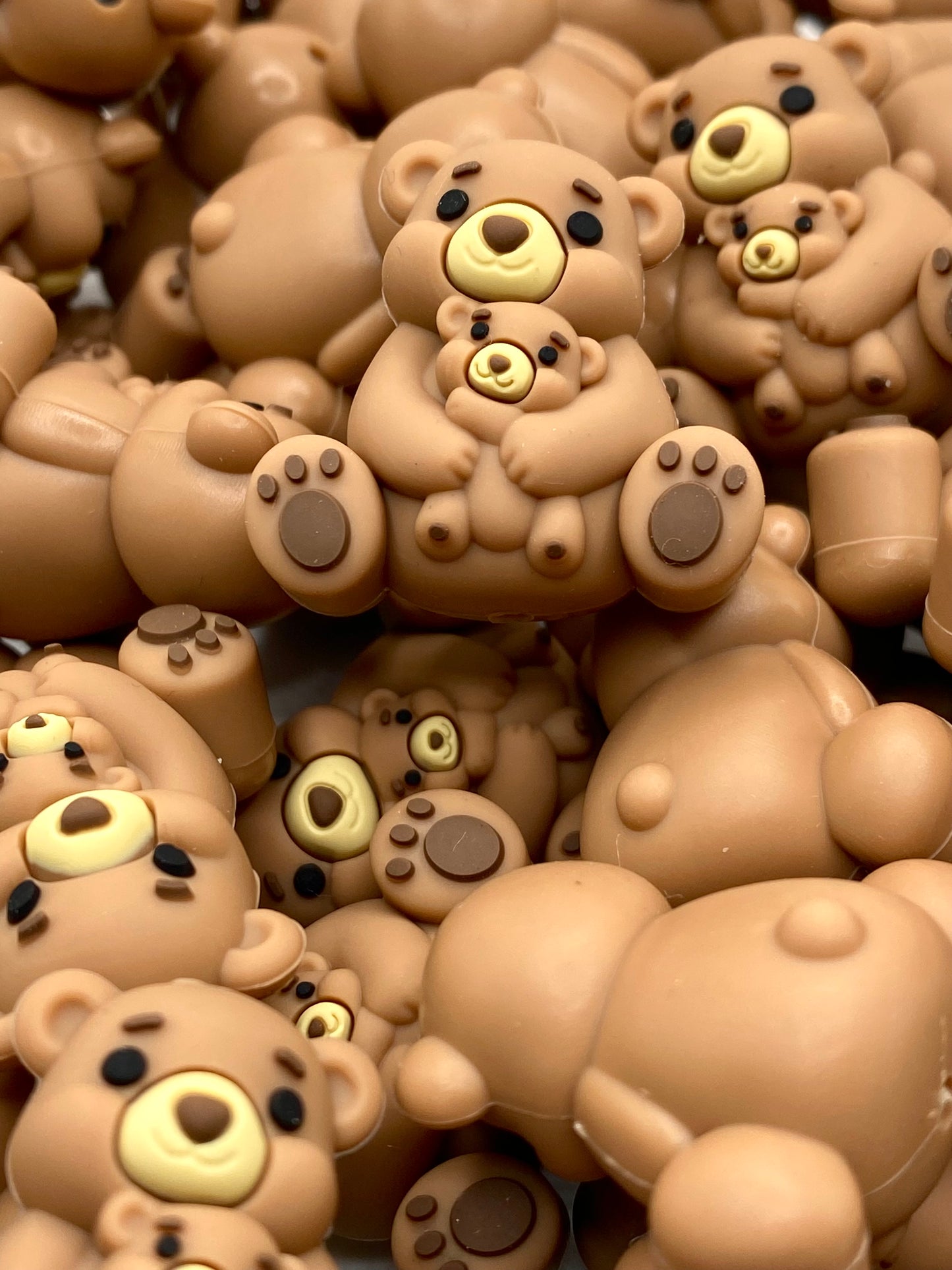 I Love You More Than I Can Bear 3D Silicone Focal Beads