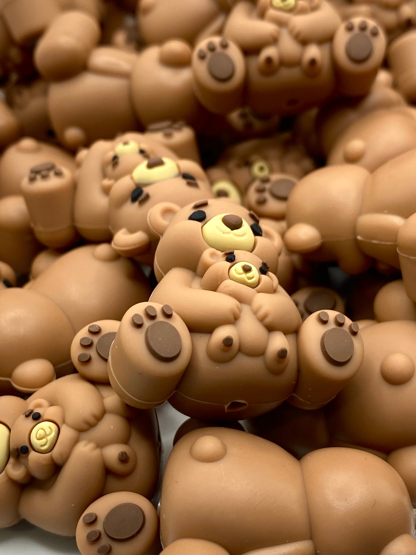 I Love You More Than I Can Bear 3D Silicone Focal Beads