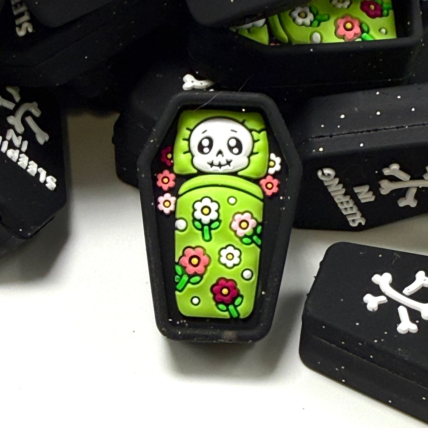 Sleeping In My Own Little Graveyard 3D Silicone Focal Beads
