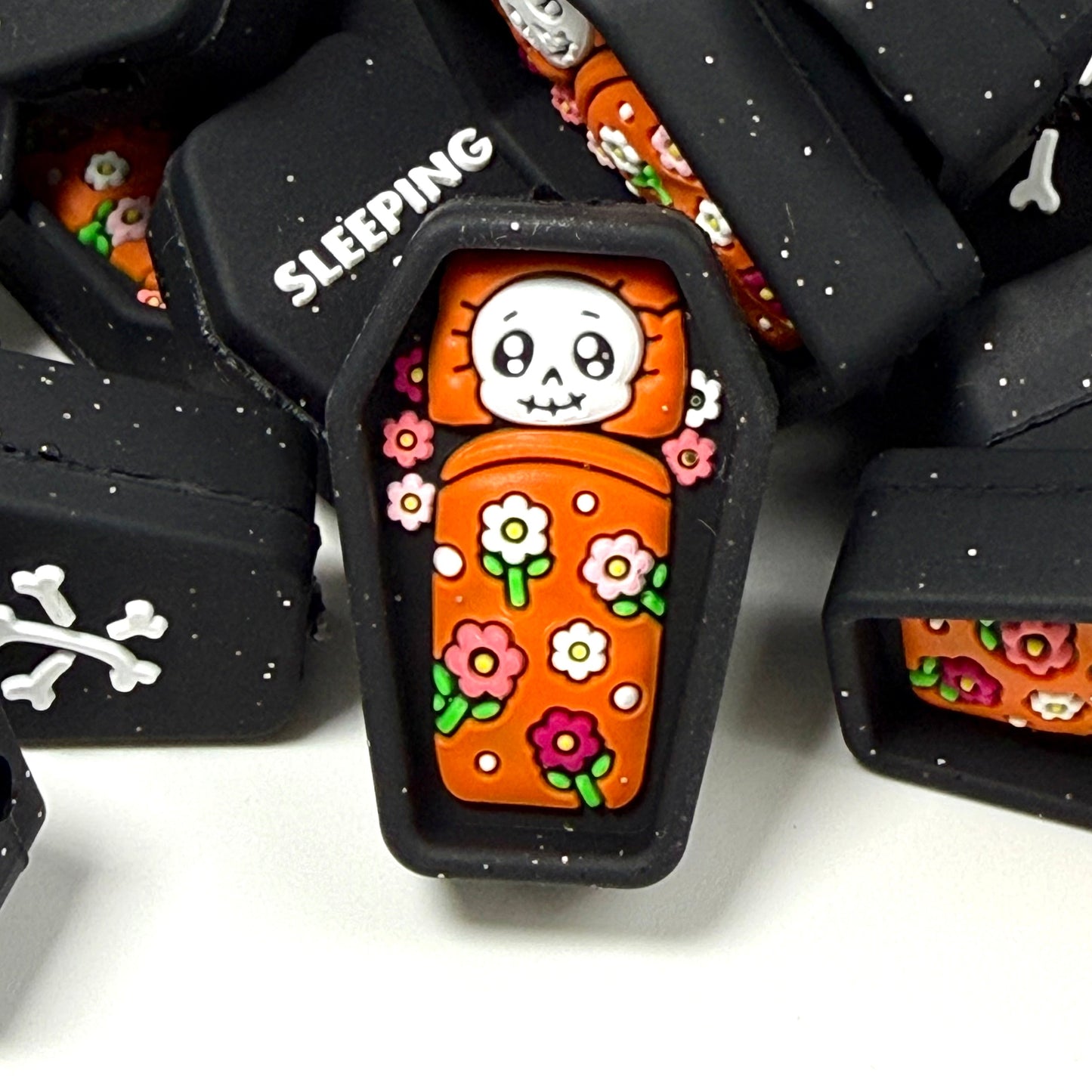 Sleeping In My Own Little Graveyard 3D Silicone Focal Beads