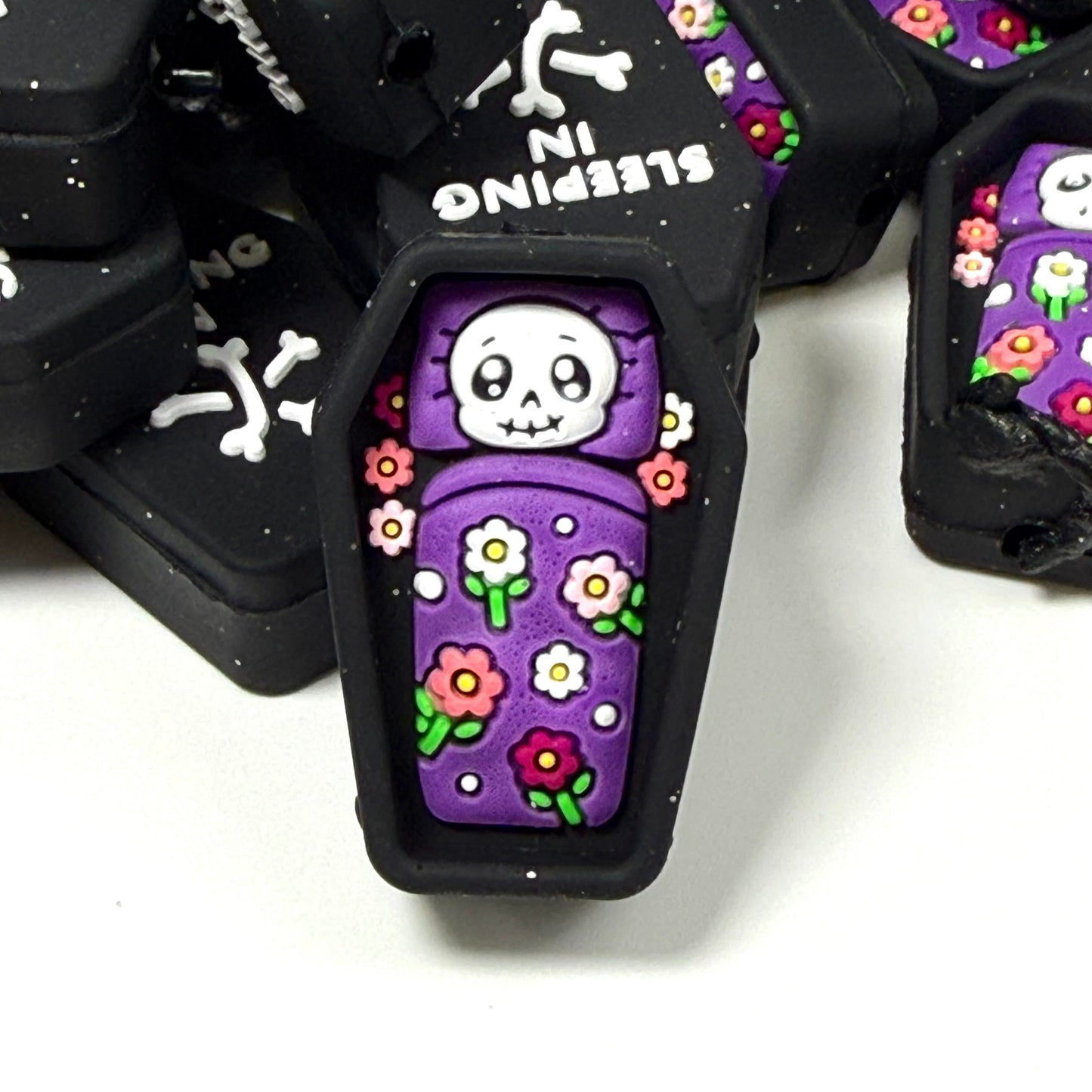 Sleeping In My Own Little Graveyard 3D Silicone Focal Beads