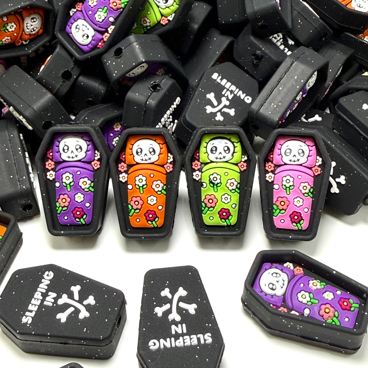Sleeping In My Own Little Graveyard 3D Silicone Focal Beads