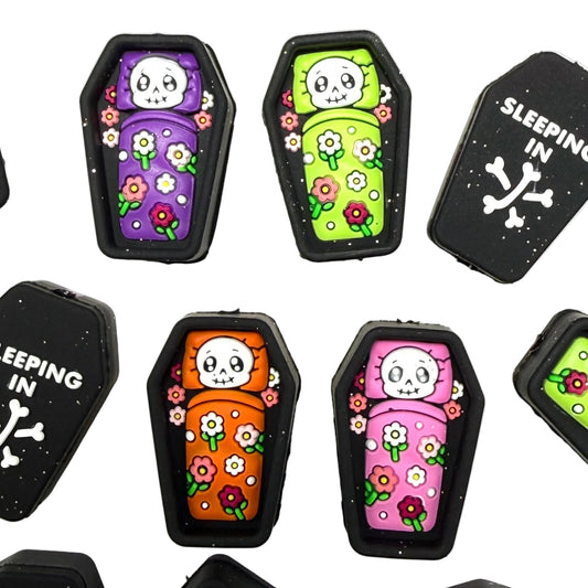 Sleeping In My Own Little Graveyard 3D Silicone Focal Beads