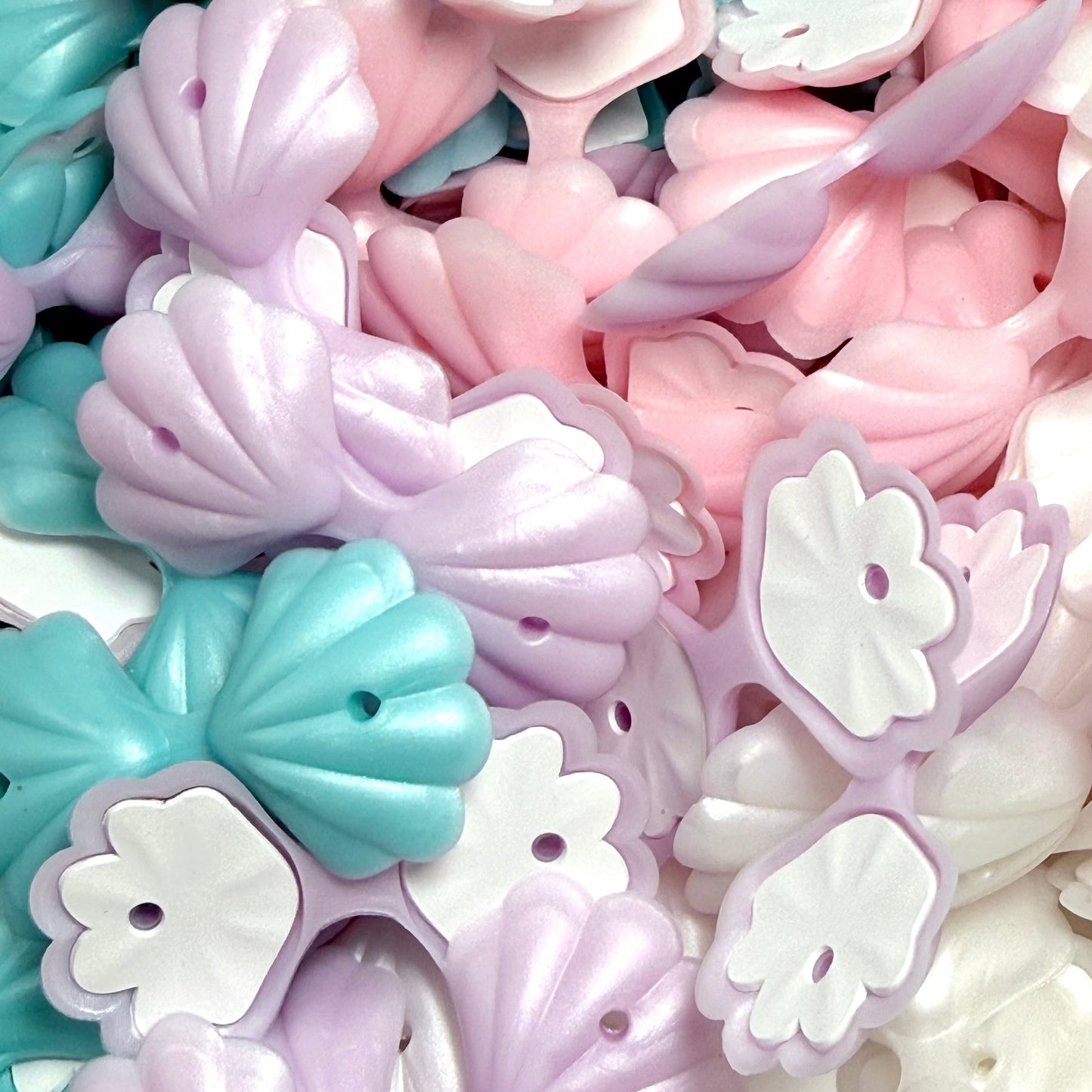 Ocean's Tiny Treasure Chest 3D Silicone Focal Beads
