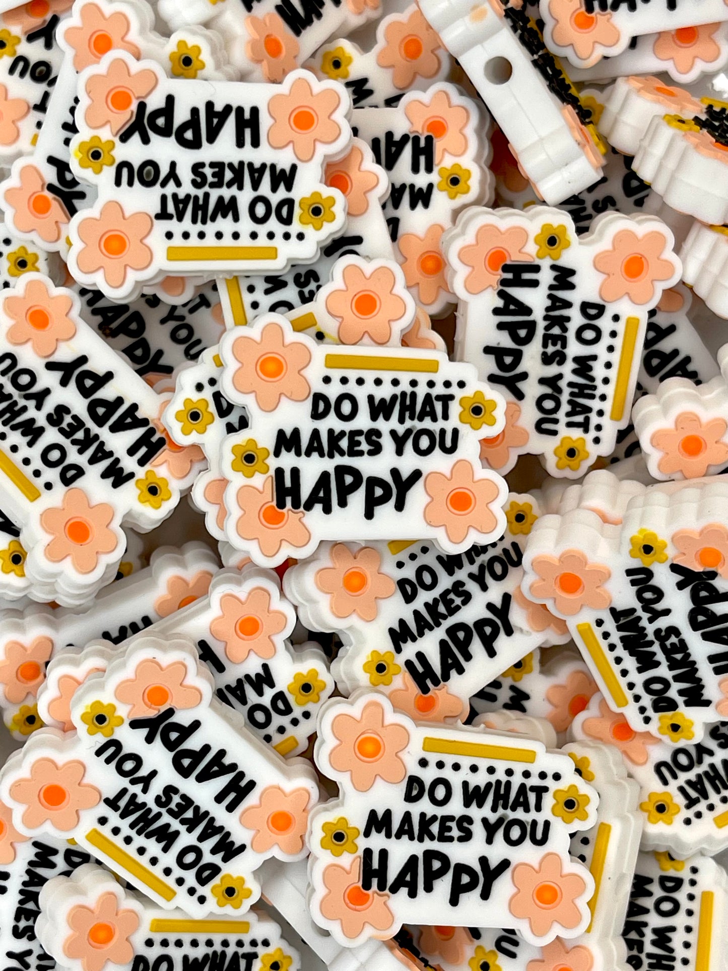 Do What Makes You Happy Silicone Focal Beads