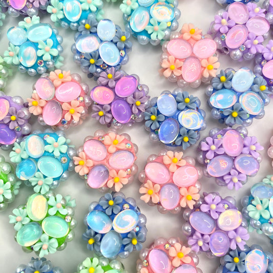 Love Grows Here Fancy Acrylic Jewelry Beads