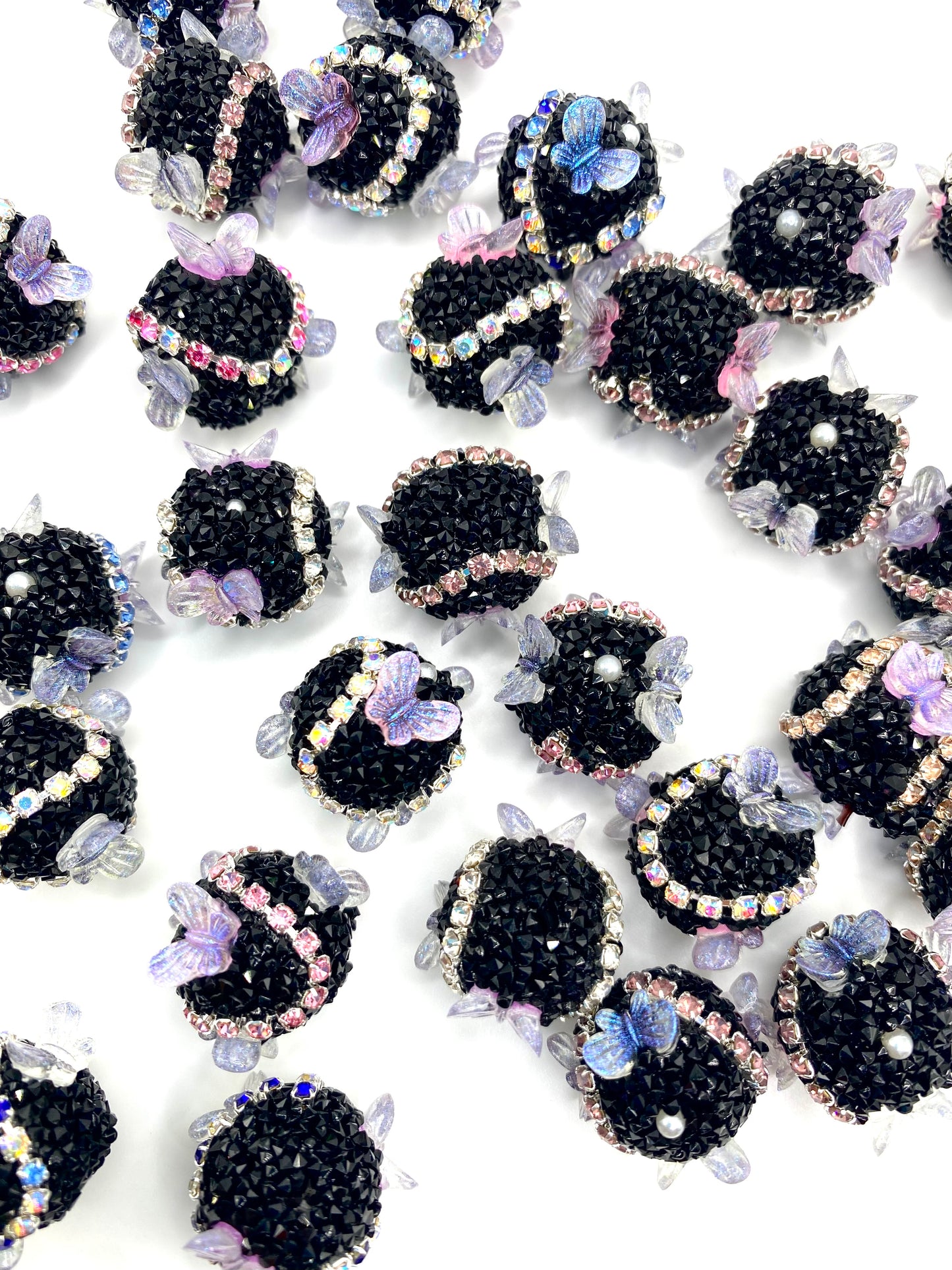 Flutter Acrylic Beads 18mm | Butterfly Beads - 5pcs