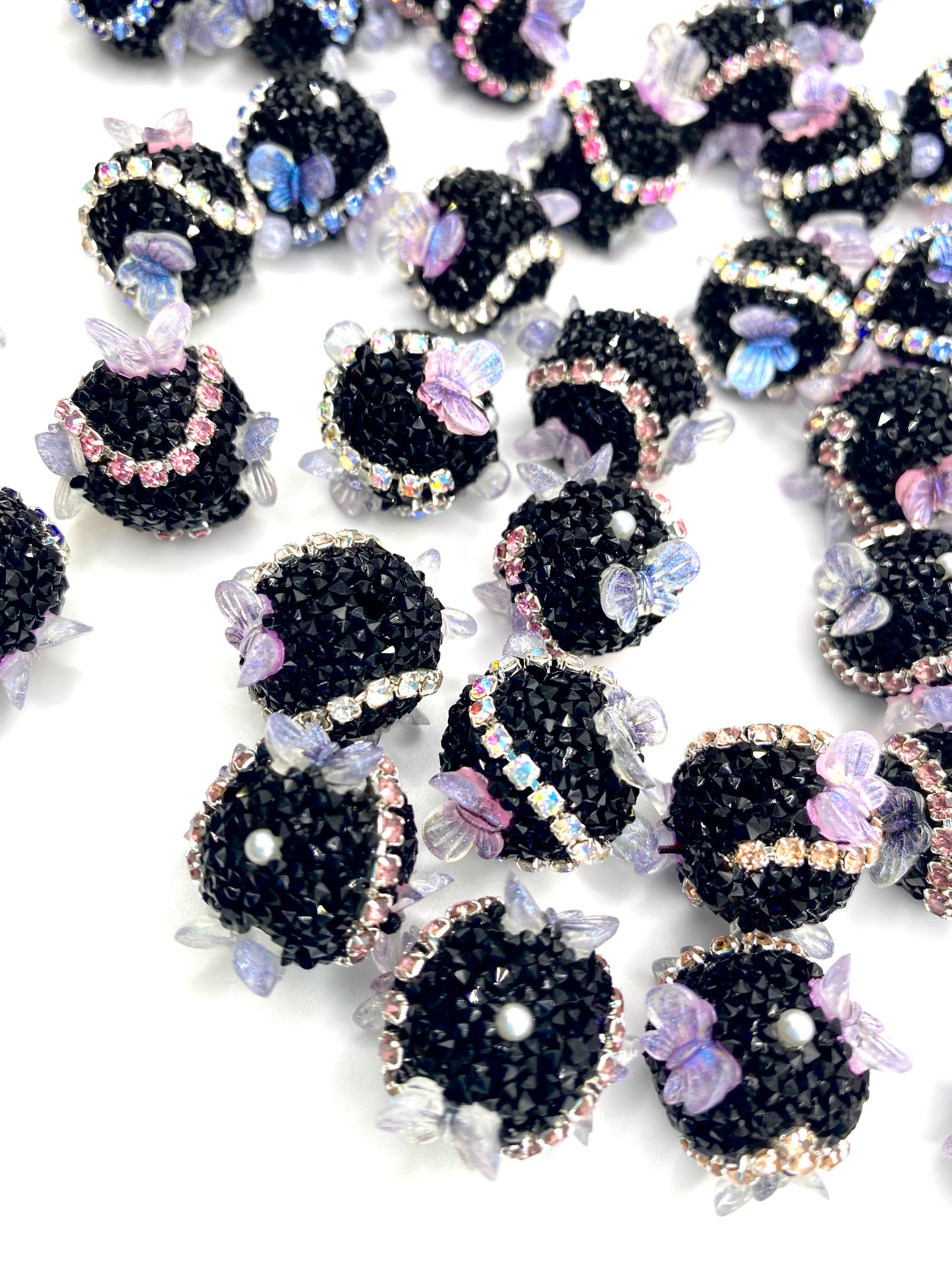 Flutter Acrylic Beads 18mm | Butterfly Beads - 5pcs