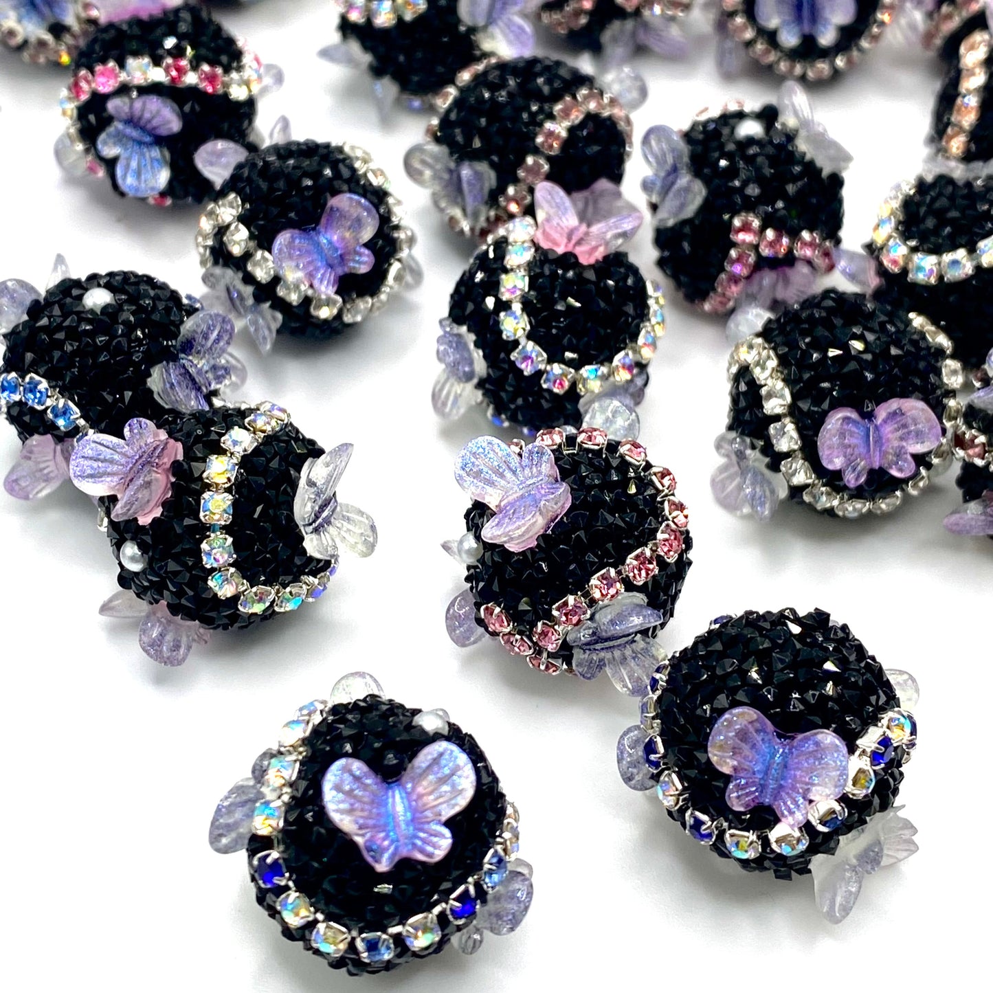 Flutter Acrylic Beads 18mm | Butterfly Beads - 5pcs