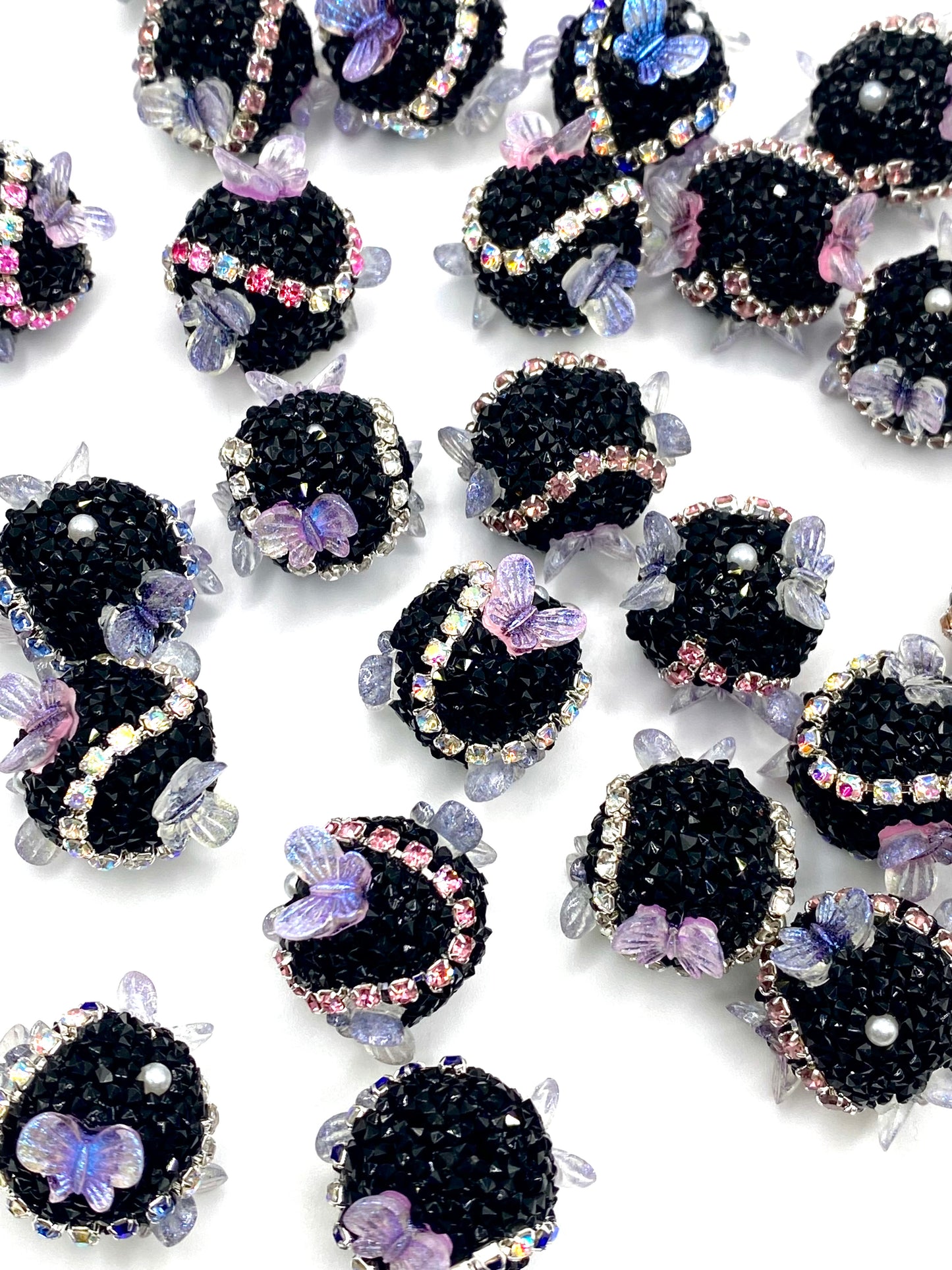 Flutter Acrylic Beads 18mm | Butterfly Beads - 5pcs