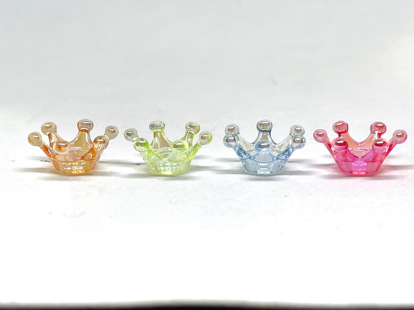 Tiara's Crown Acrylic Beads - Random Mix | Pen Toppers | Spacer Beads | Crown Beads | Colorful Bead