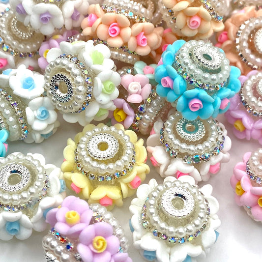 Rainbow Flowers Fancy Beads