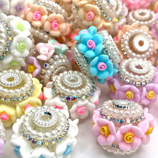 Rainbow Flowers Fancy Beads