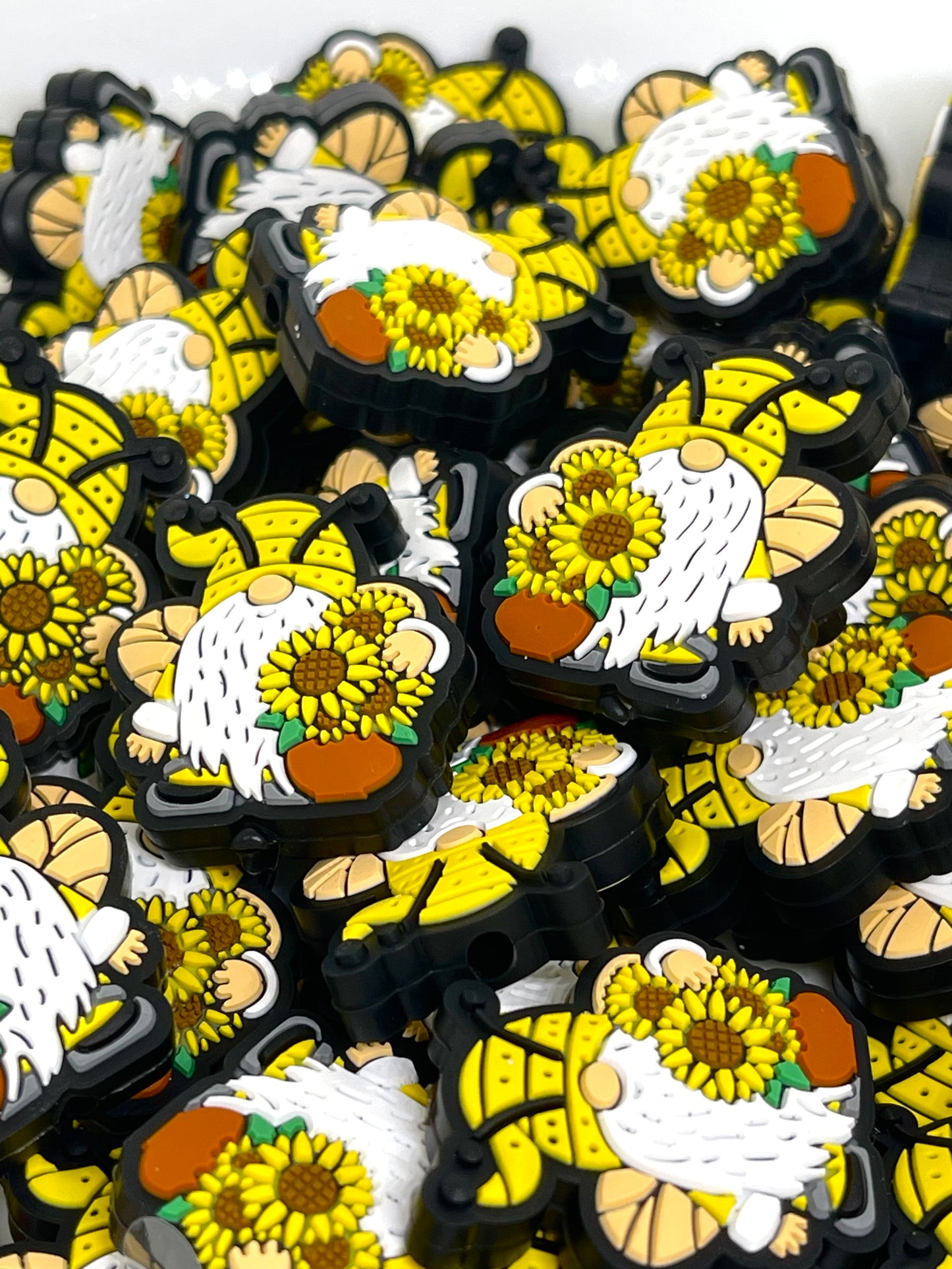 Bumble Bee Gnome Silicone Focal Beads