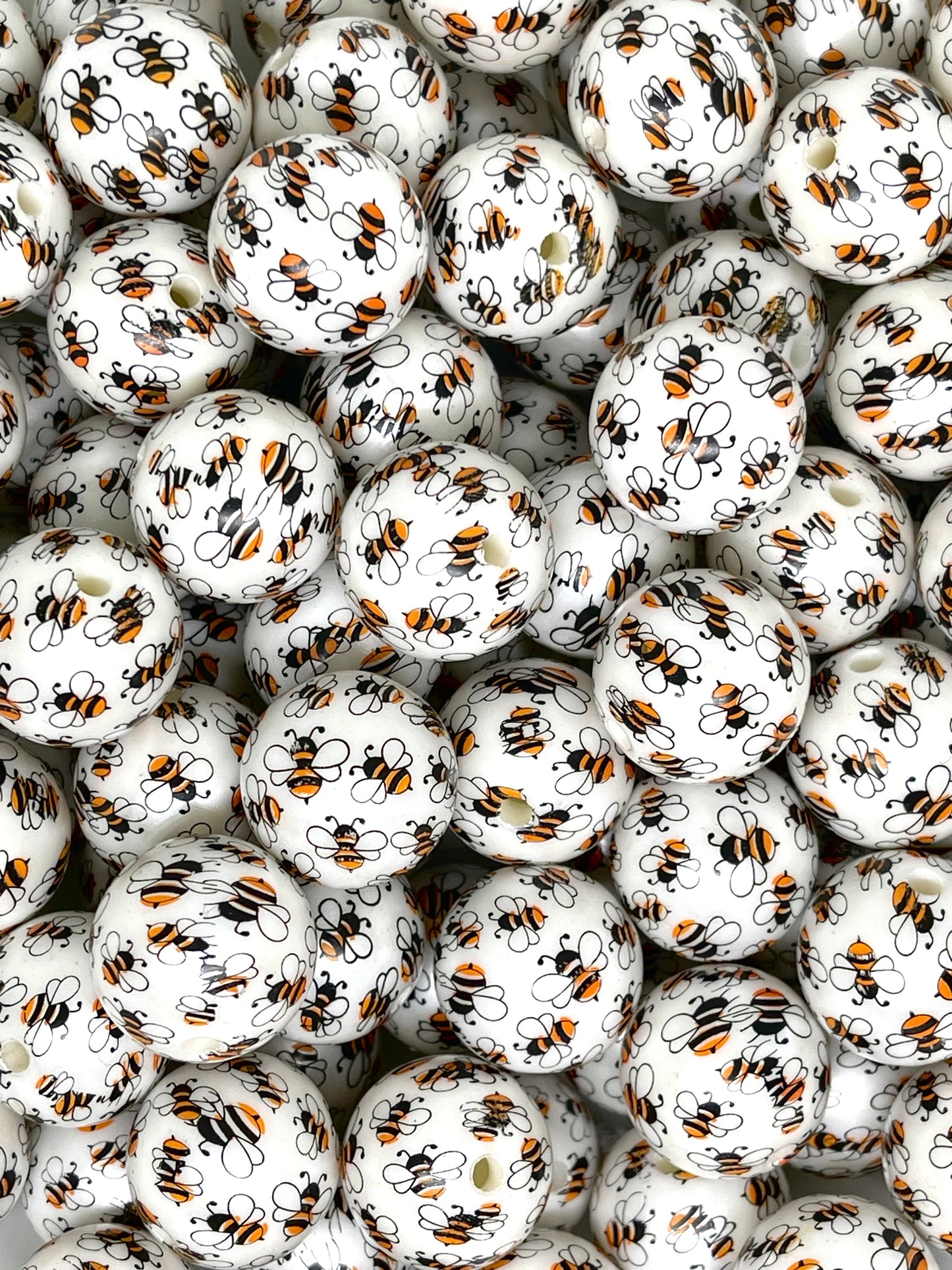 Busy Bees Acrylic Beads