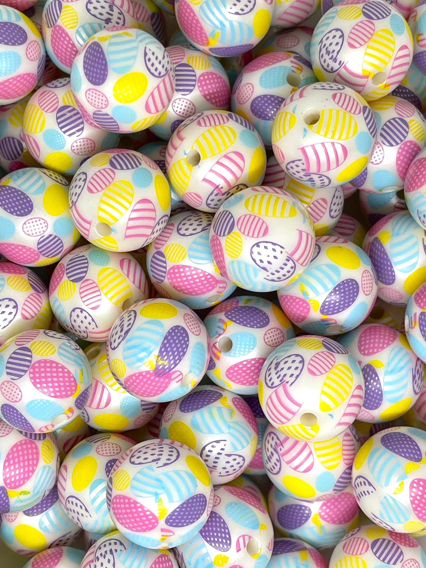 Easter Eggs Acrylic Beads